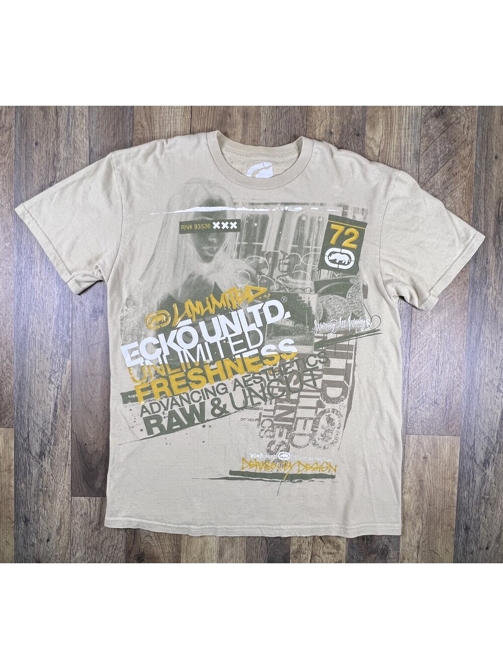 Vintage Ecko Unltd Mens T-Shirt M Rhino Logo Y2K Street Urban Tee Raw Street